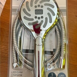 LED Color-Changing Handheld Shower Head - Chrome